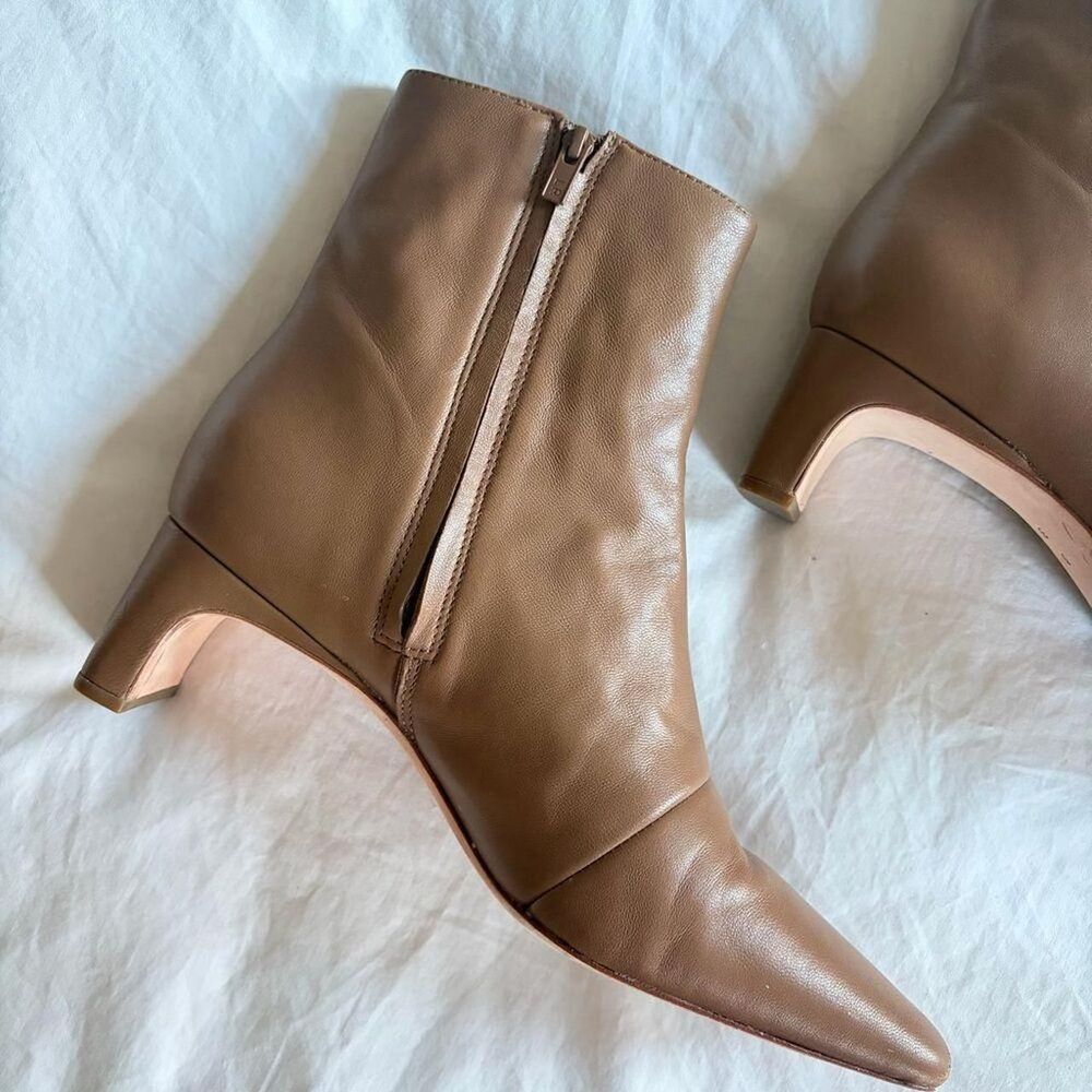 Loeffler Randall // Lennon Brown Leather Ankle Boots - Picture 4 of 10